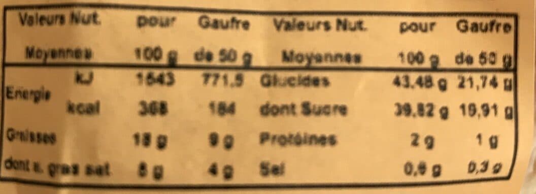 Les Gaufres Maison Les gaufres maison Rhum packshot