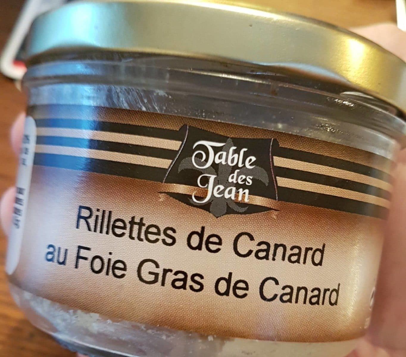 Open Food Facts Rillette de canard au foie gras de canard packshot