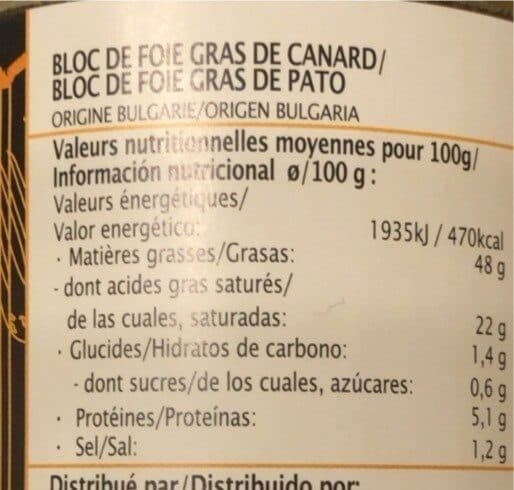 Mets des rois Bloc de foie gras de canard packshot