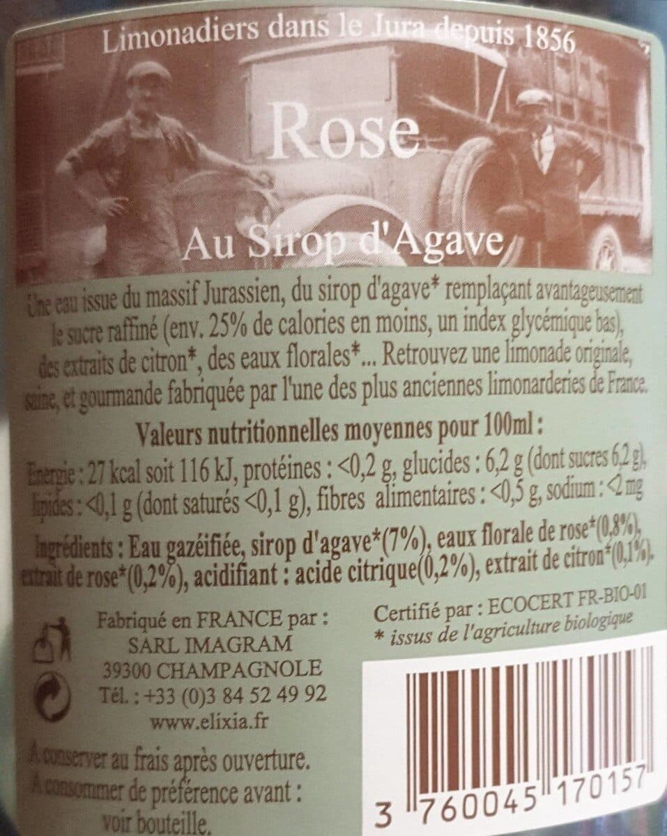 Elixia Limonade artisanale au sirop d'agave packshot