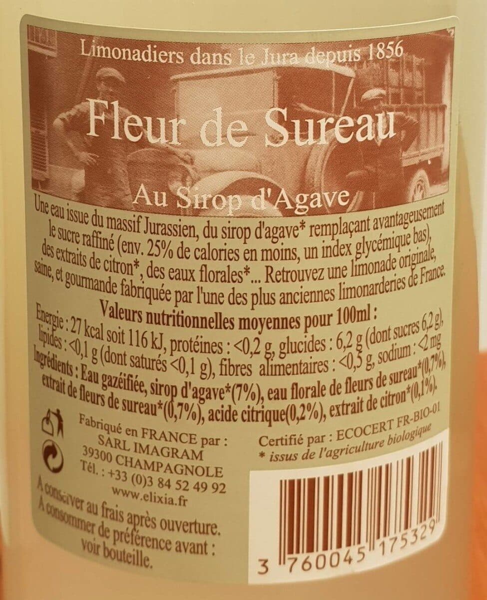 Elixia Limonade à la fleur de Sureau packshot