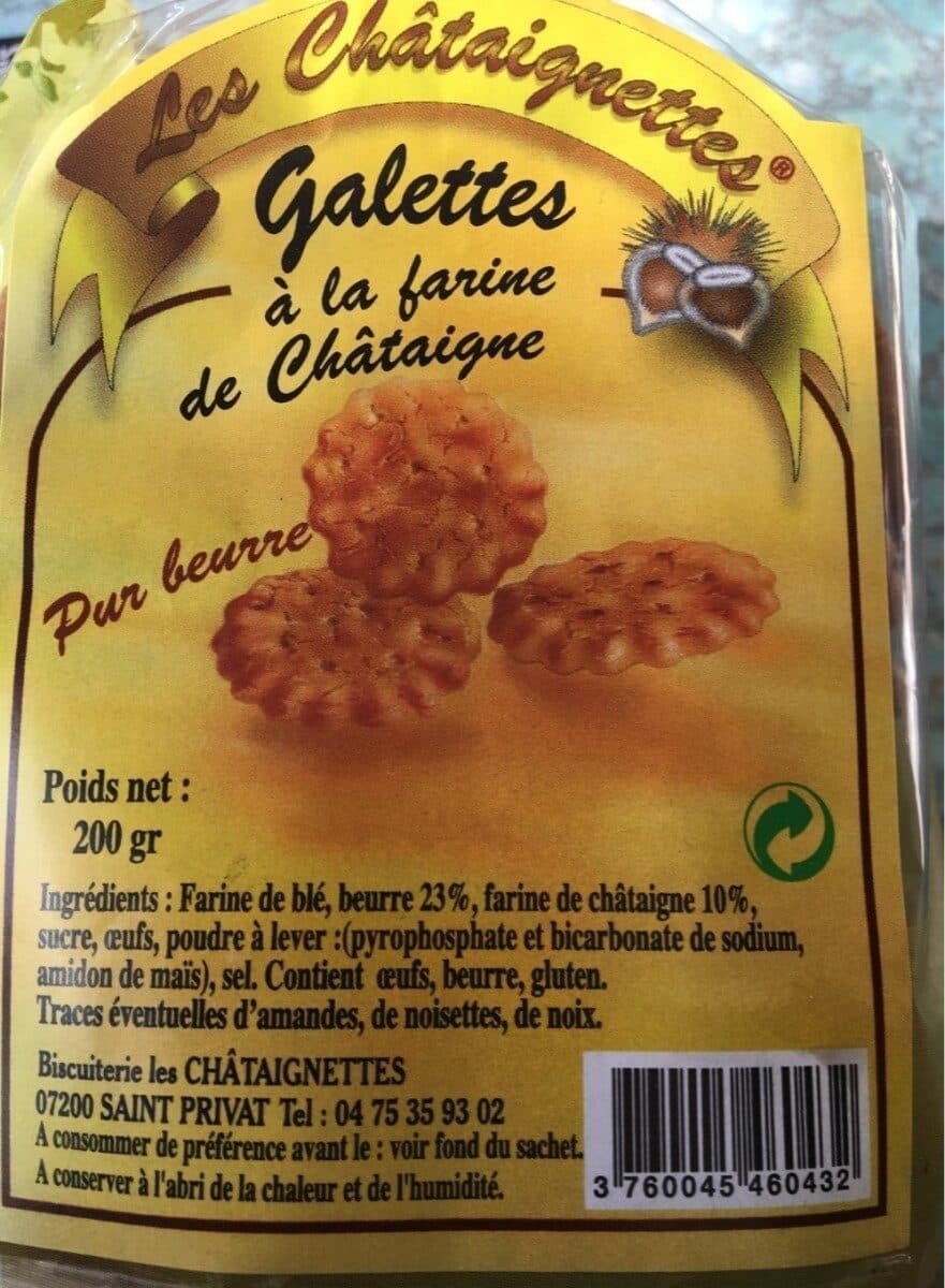 Les Chataignettes Galettes à la farine de châtaigne packshot