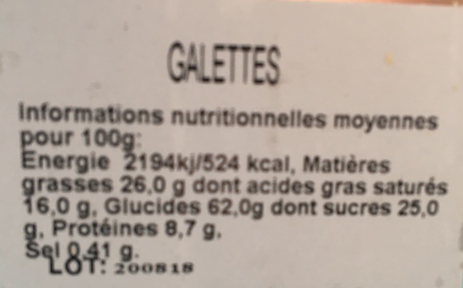 Les Chataignettes Galettes à la farine de châtaigne packshot