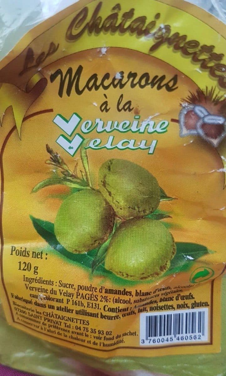 Open Food Facts Macaron à la verveine Velay packshot