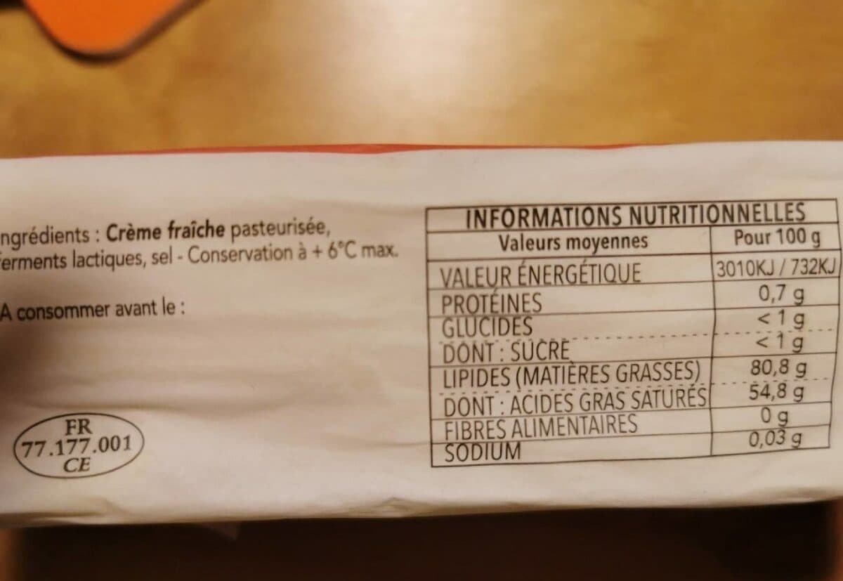 Baron Edmond De Rothschild Beurre de baratte packshot