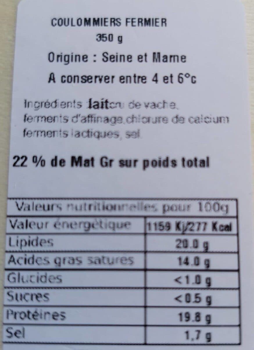 Ferme Des 30 Arpents Coulommiers Fermier packshot