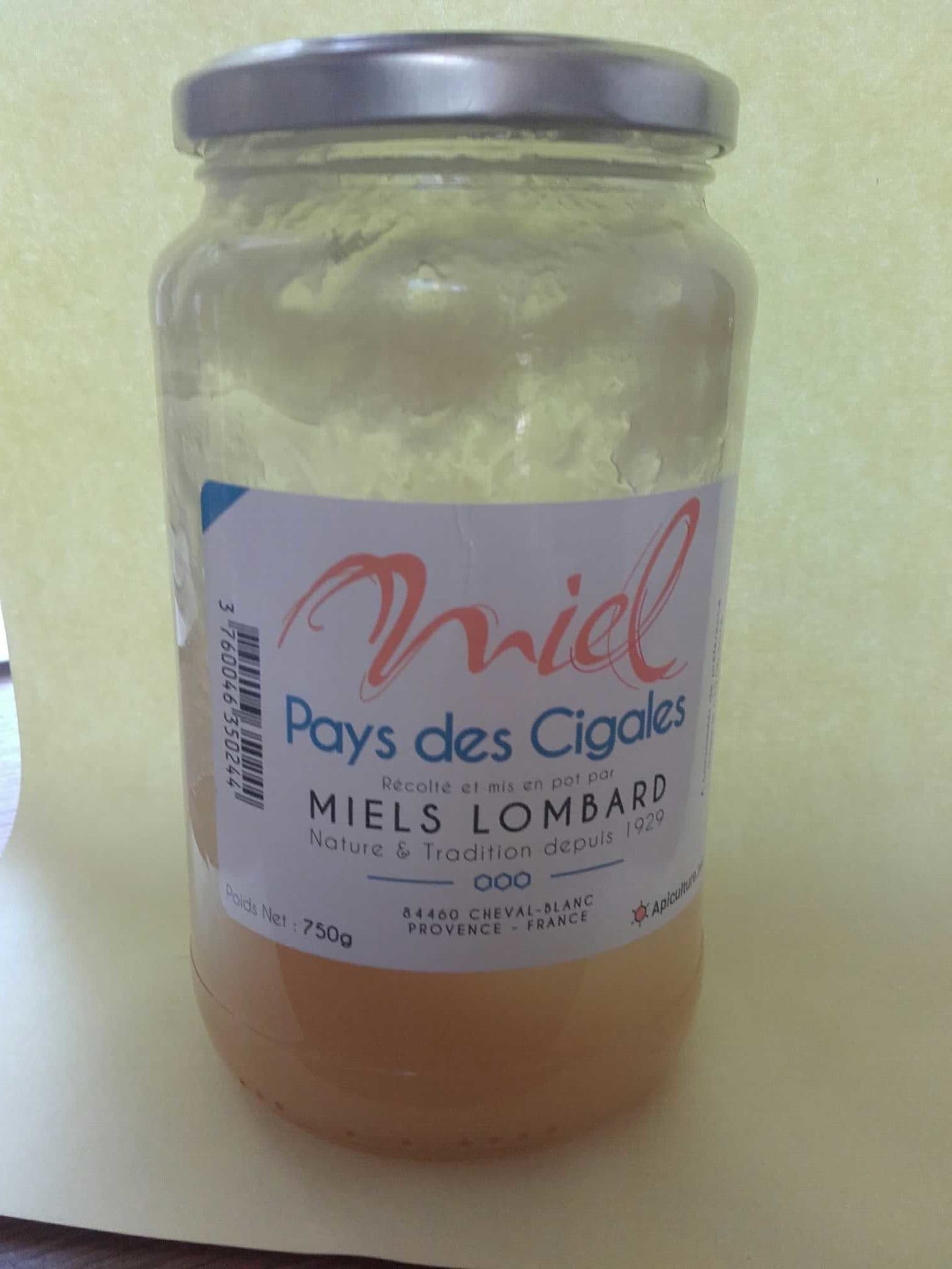 Miels Lombard Miel pays des cigales packshot