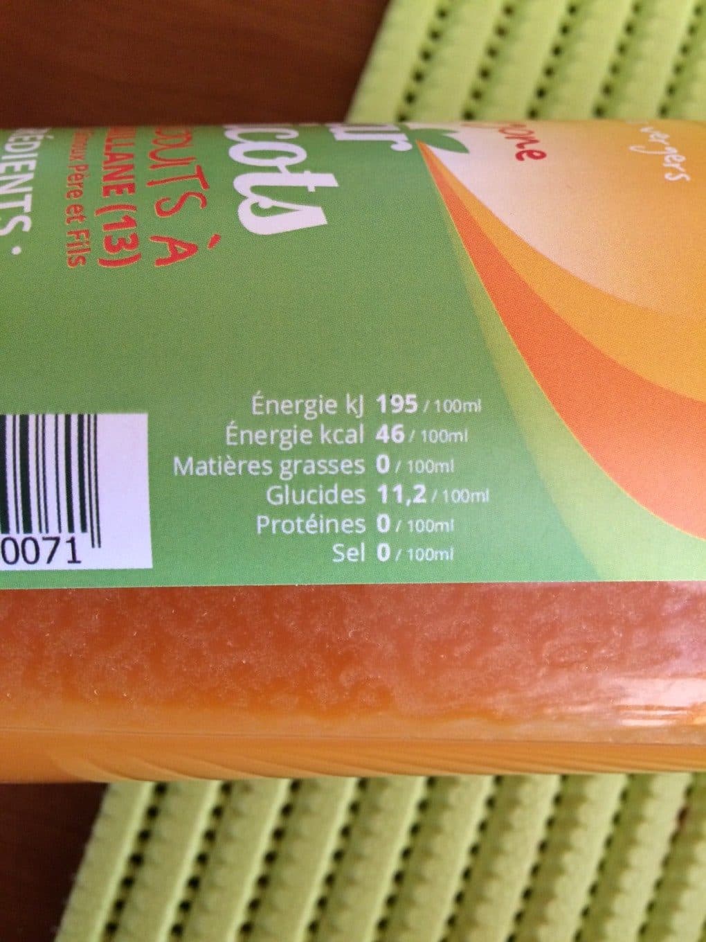 La Perdrigine Nectar d’abricots packshot