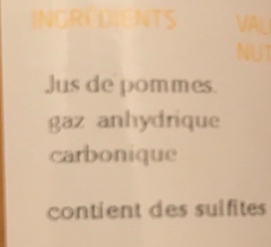 Open Food Facts Jus de Pommes Petillant packshot