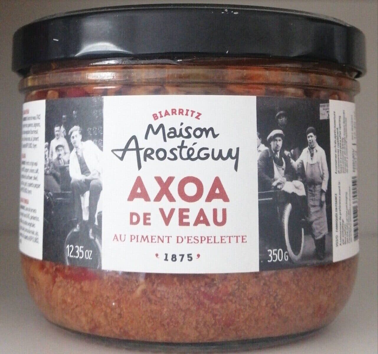 Open Food Facts Axoa de Veau packshot