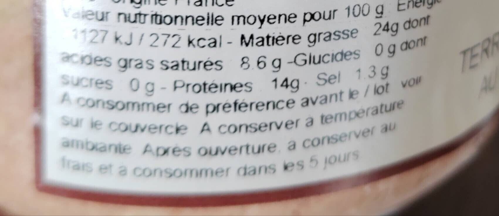 Les Ambassadeurs du Berry Terrine de lapin au Muscadet et au Romarin packshot