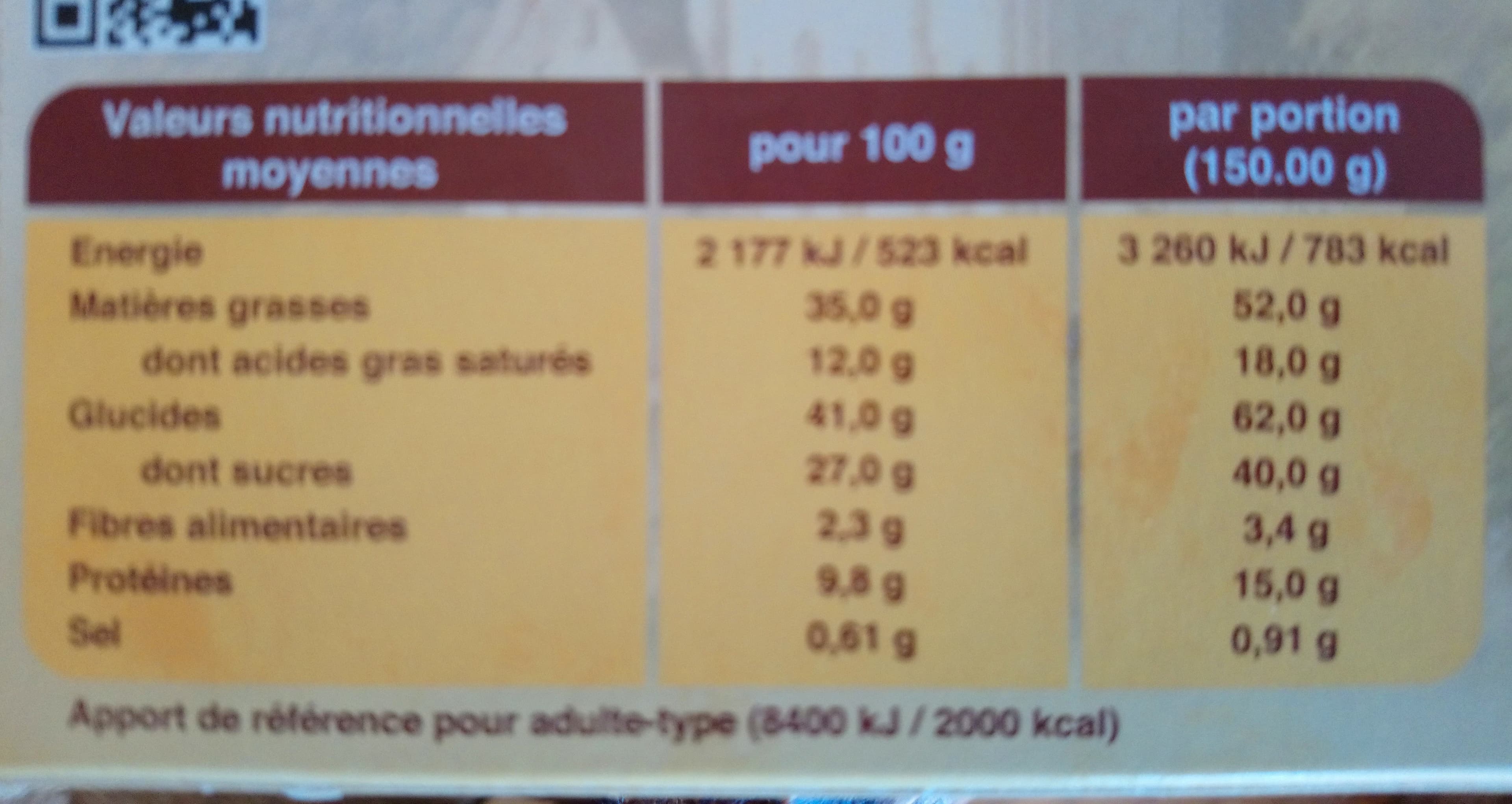 Le Pélerin Gateau aux noix packshot