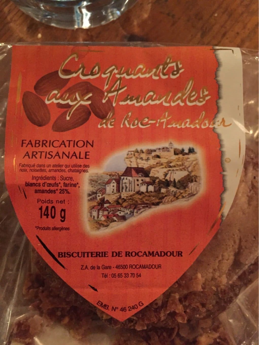 Biscuiterie De Rocamadour Croquants aux amandes de Rocamadour packshot
