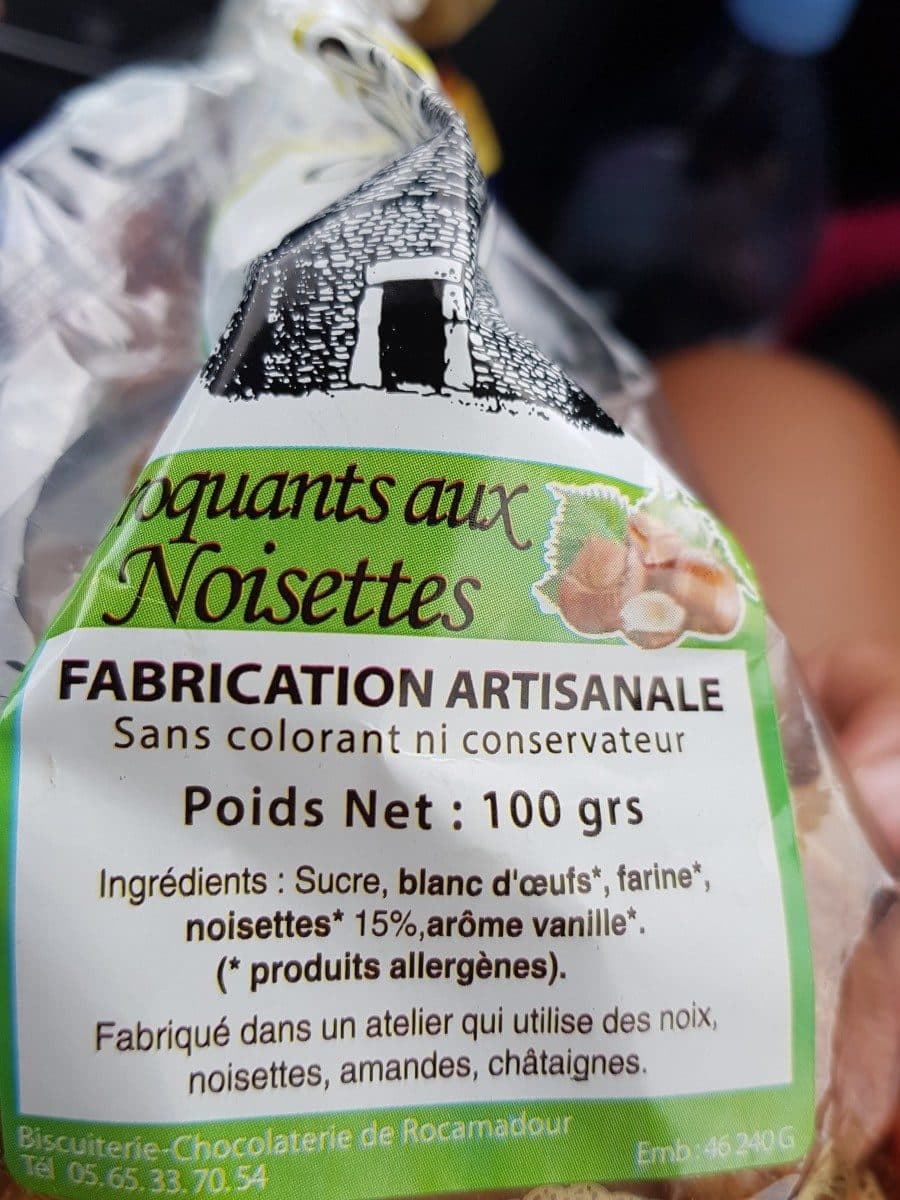 Open Food Facts Croquants aux noisettes packshot