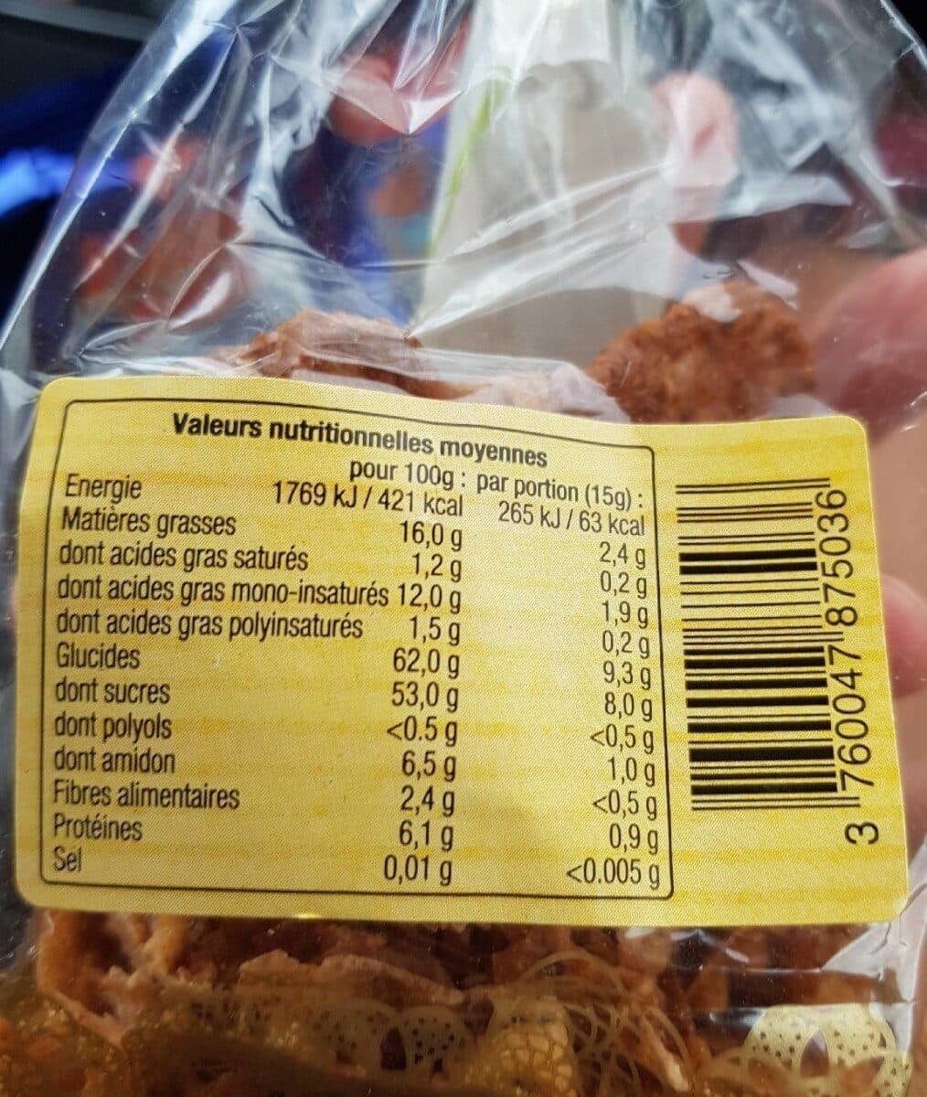 Open Food Facts Croquants aux noisettes packshot