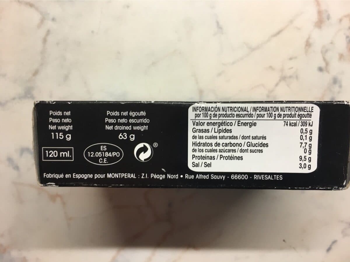 Montperal Coques au naturel packshot