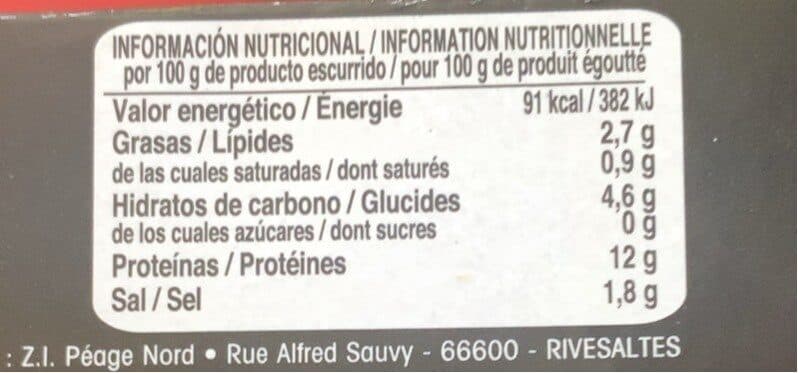 Montperal Palourdes packshot