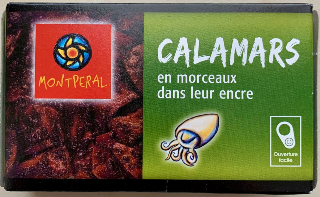 Montperal Calamars en morceaux dans leur encre packshot