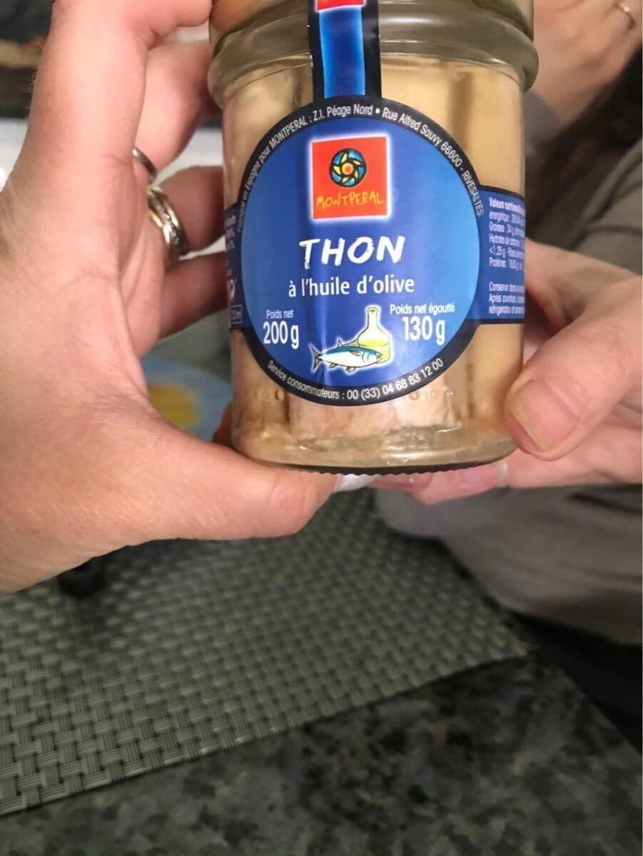 Montperal Thon a l'huike d'olive packshot