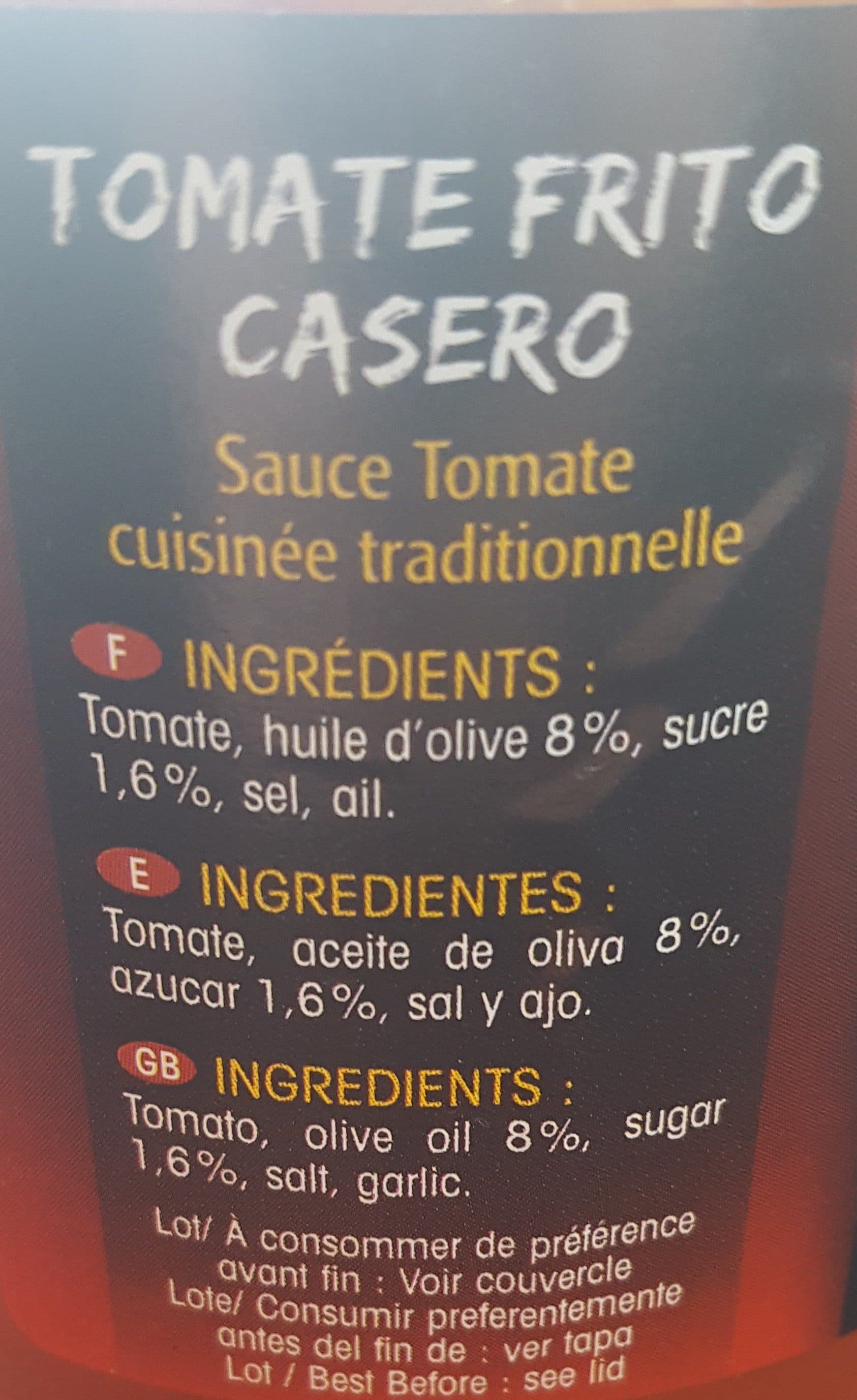 Montperal Tomate Frito Casero packshot