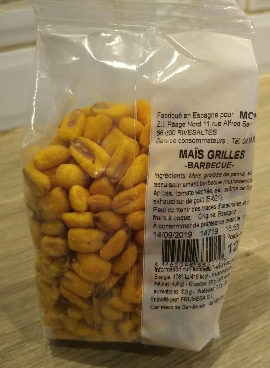 Open Food Facts Maïs grillé gout barbecue packshot
