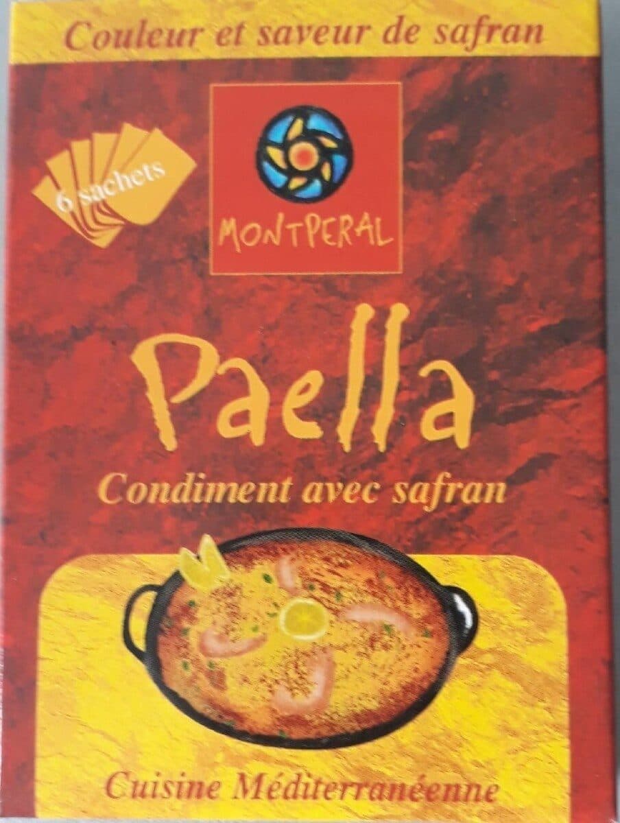 Montperal Paella condiment avec safran packshot