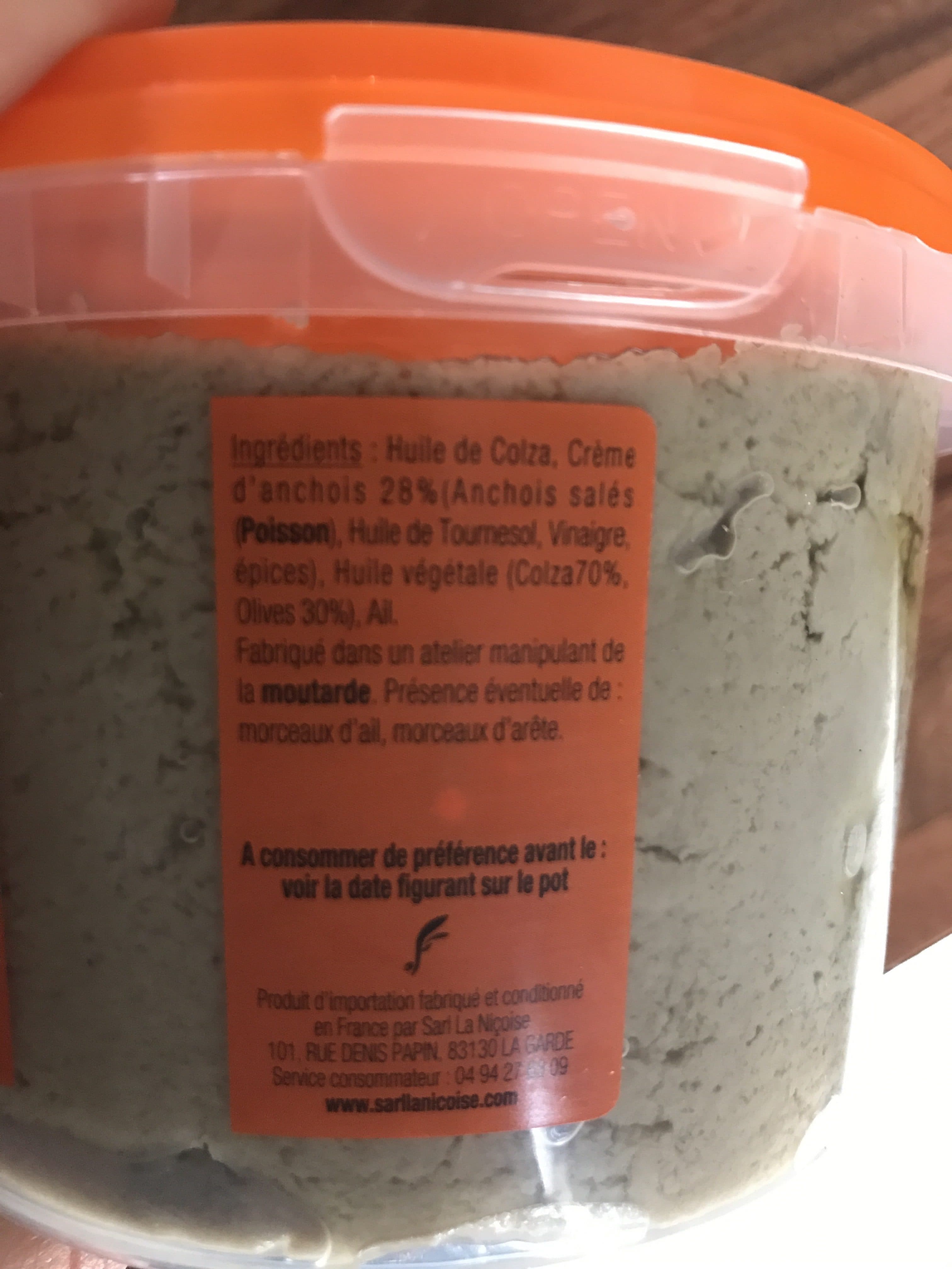 La Nicoise Anchoiade packshot