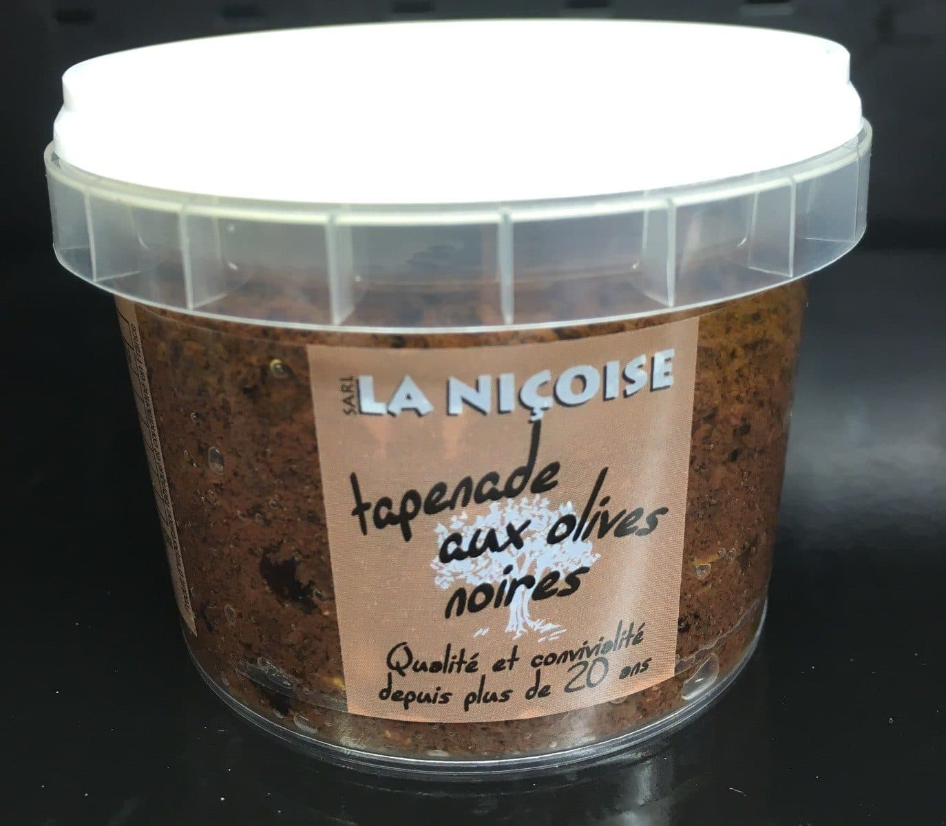 Sarl la nicoise Tapenade aux olives noires packshot