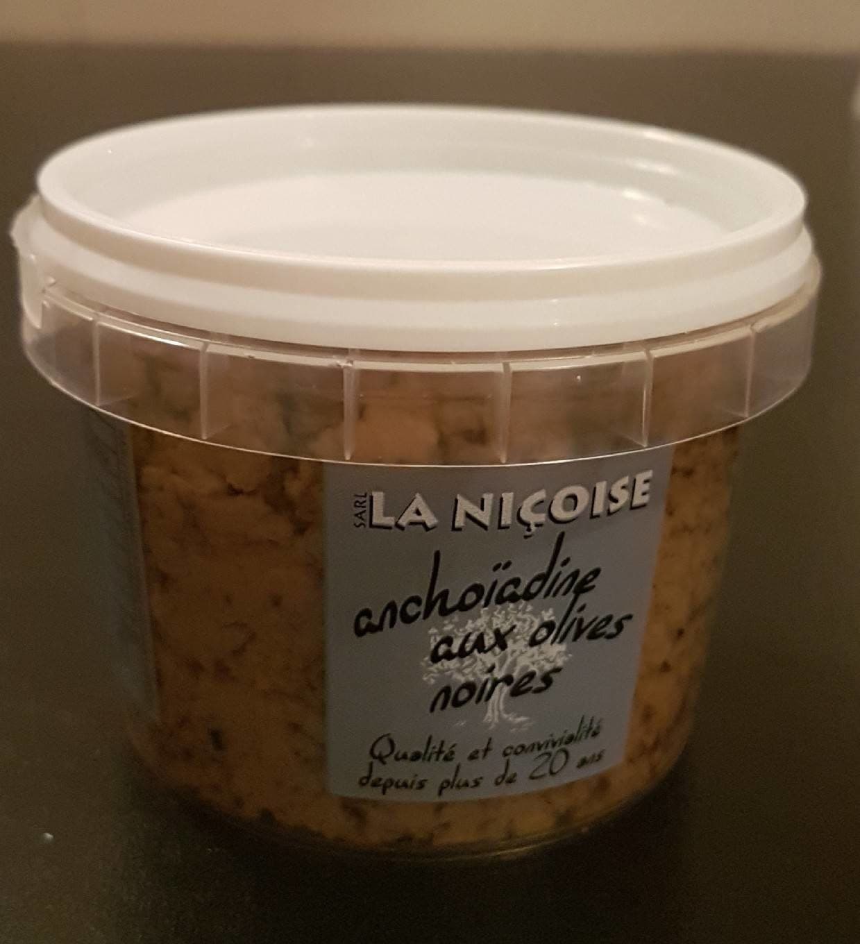 La Niçoise Anchoïadine aux olives noires packshot