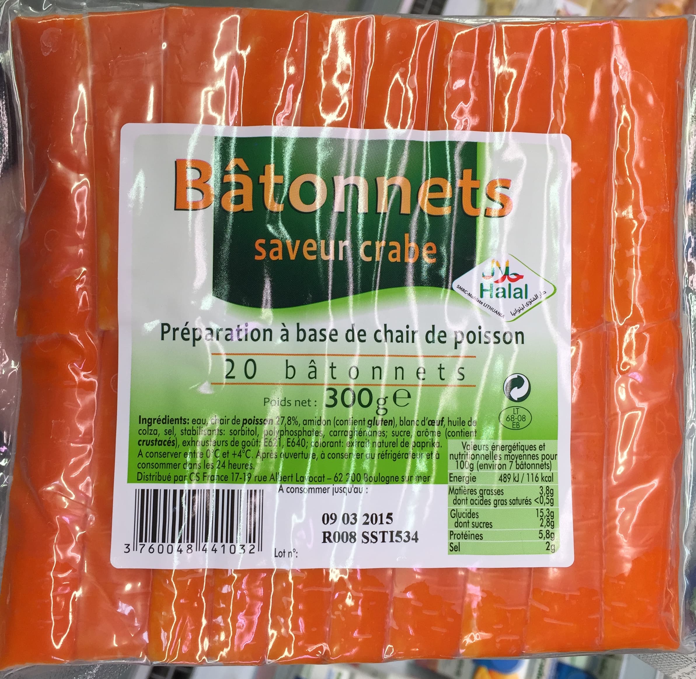 CS France Bâtonnets saveur Crabe packshot