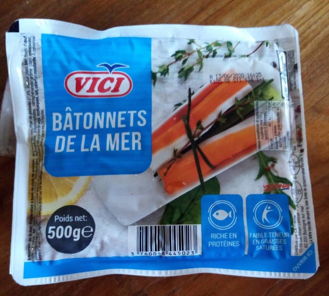 Viči bâtonnets de la mer packshot