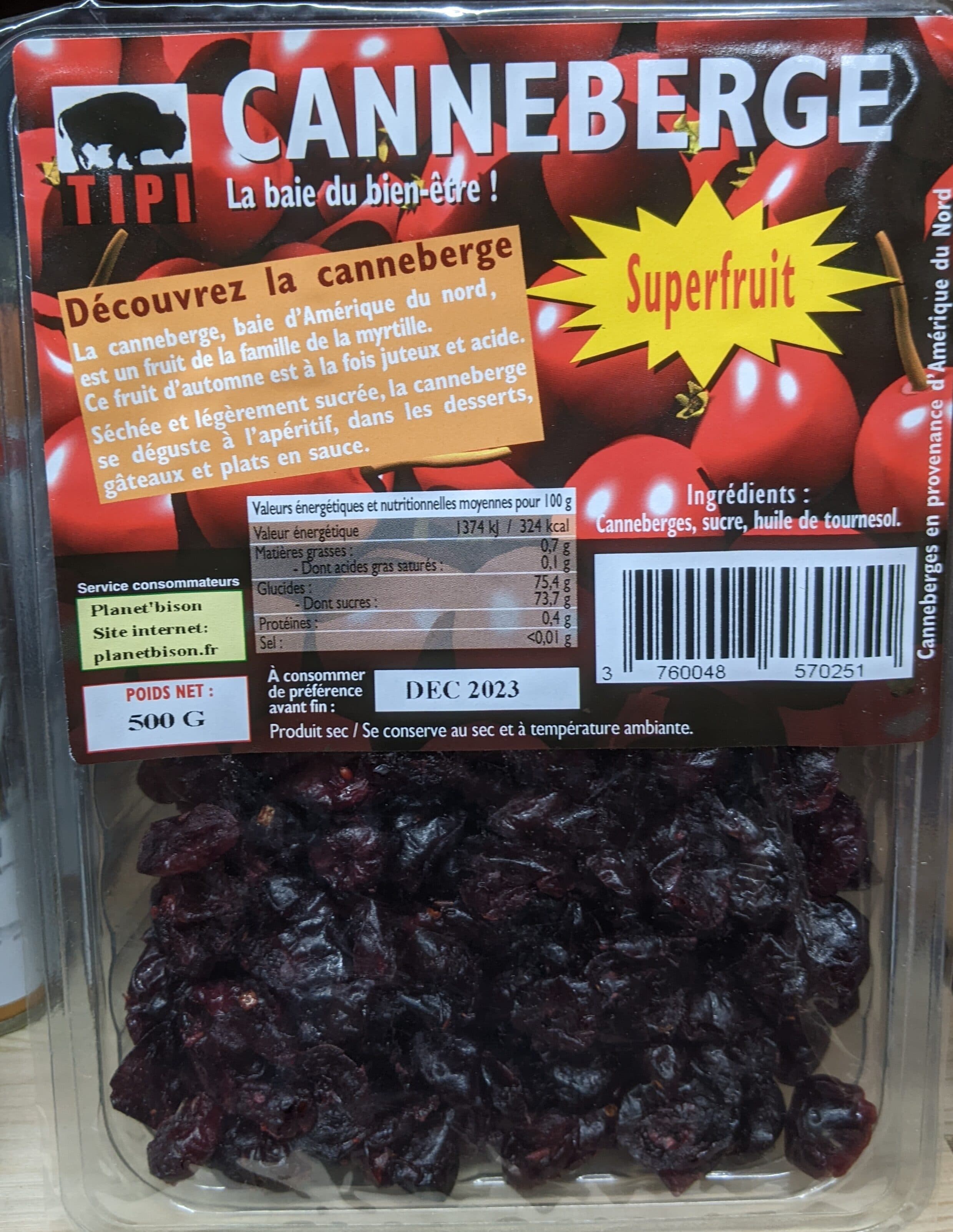 Tipi Canneberge packshot