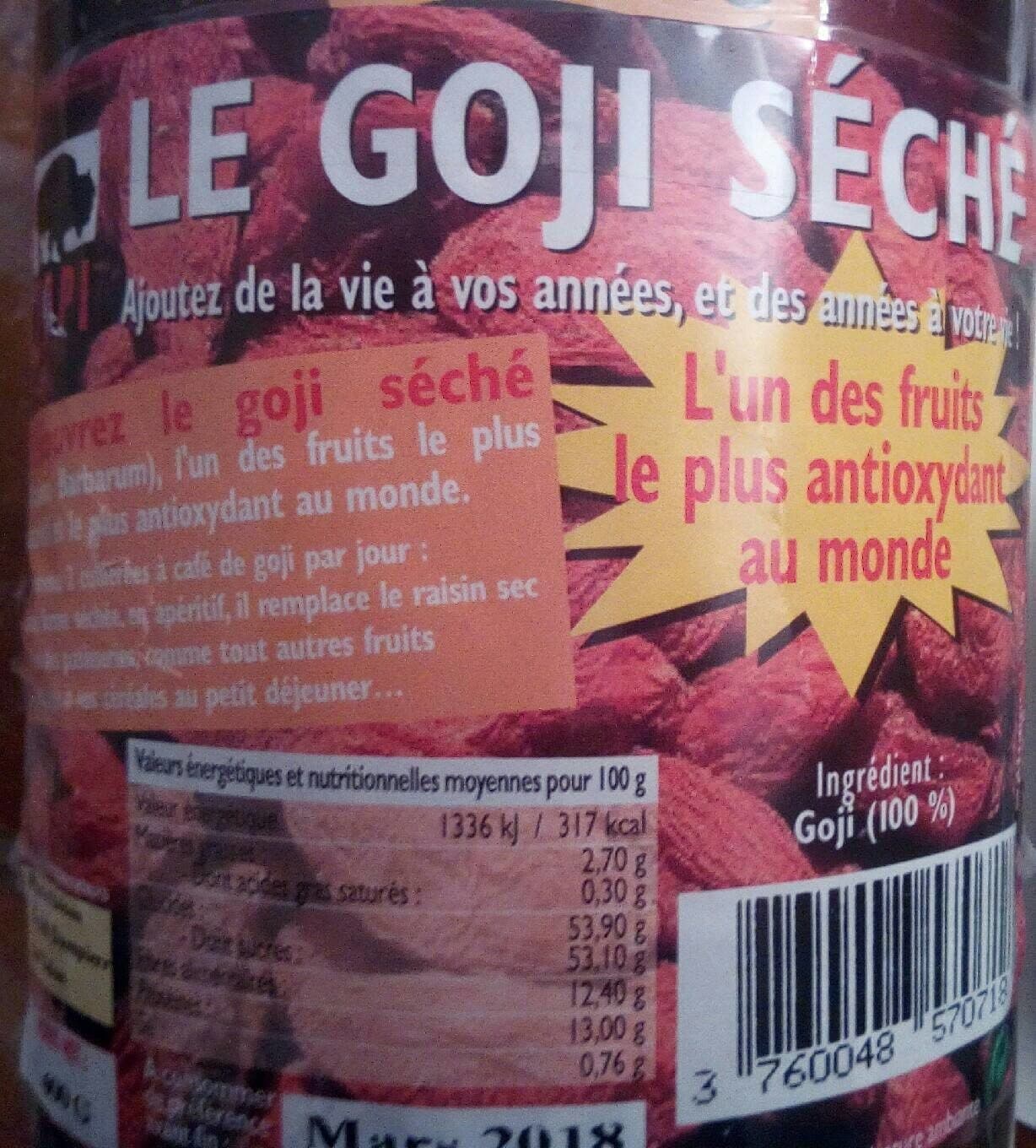 Tipi Goji seche packshot