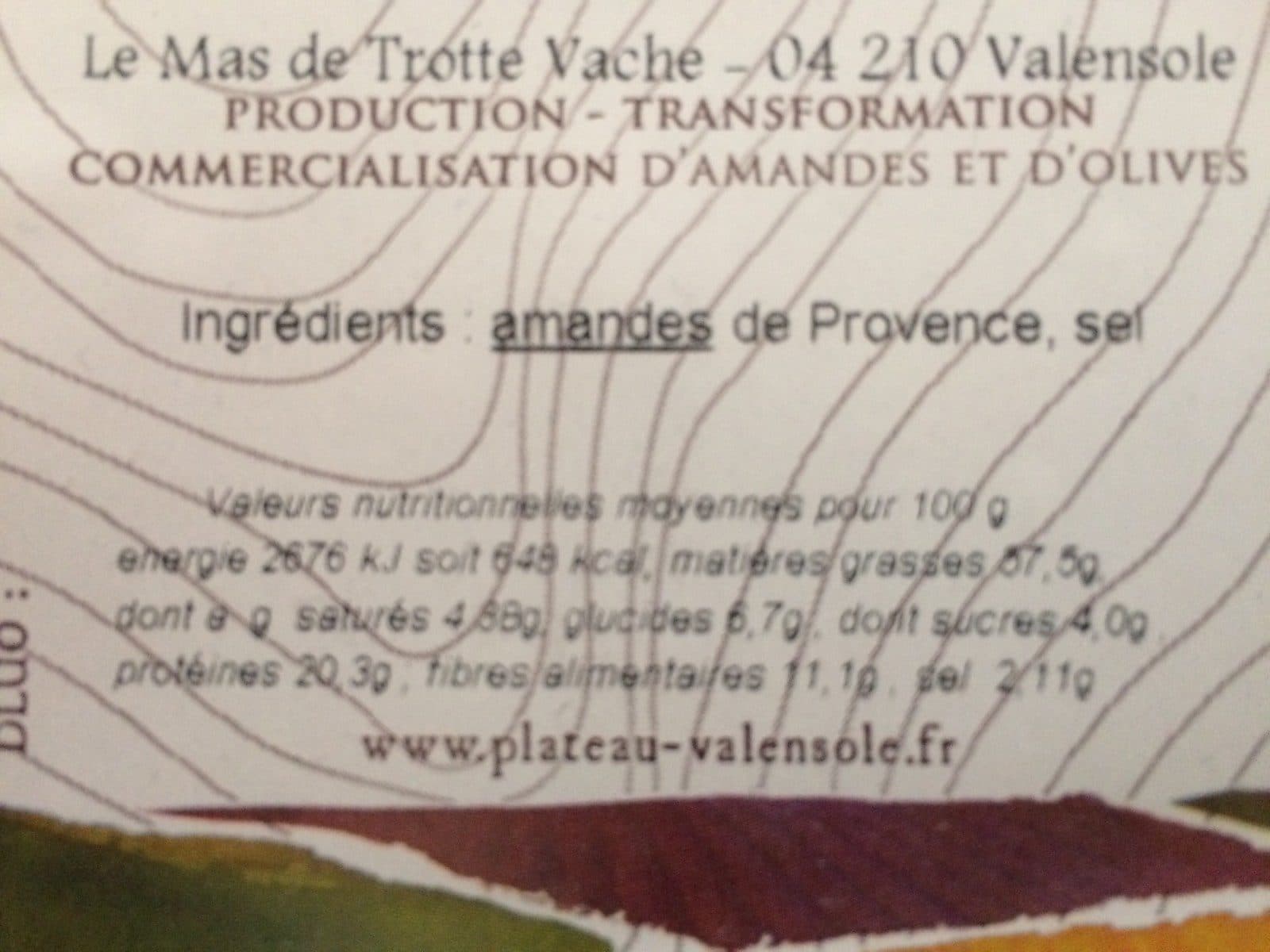 Open Food Facts Amandes de Provence packshot