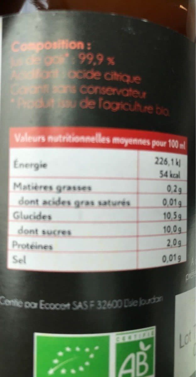 Juventis Jus de Goji packshot