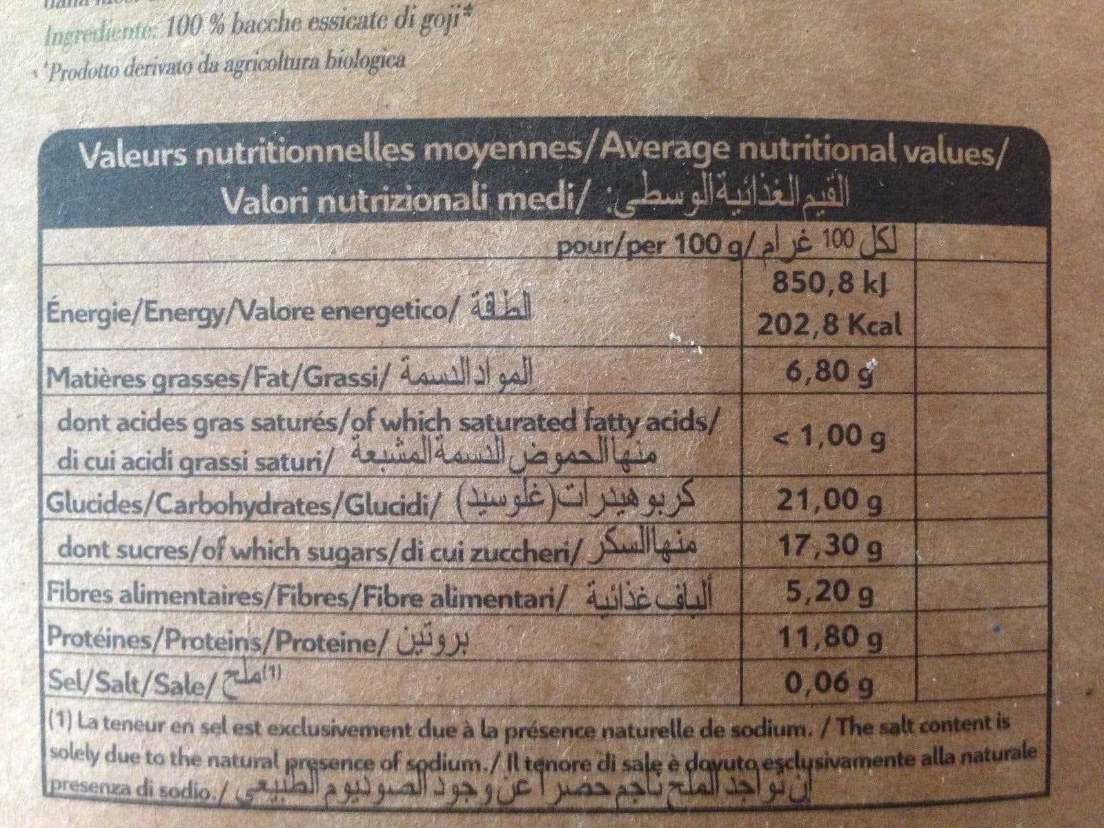 Uberti Baies De Goji Bio 1 KG packshot
