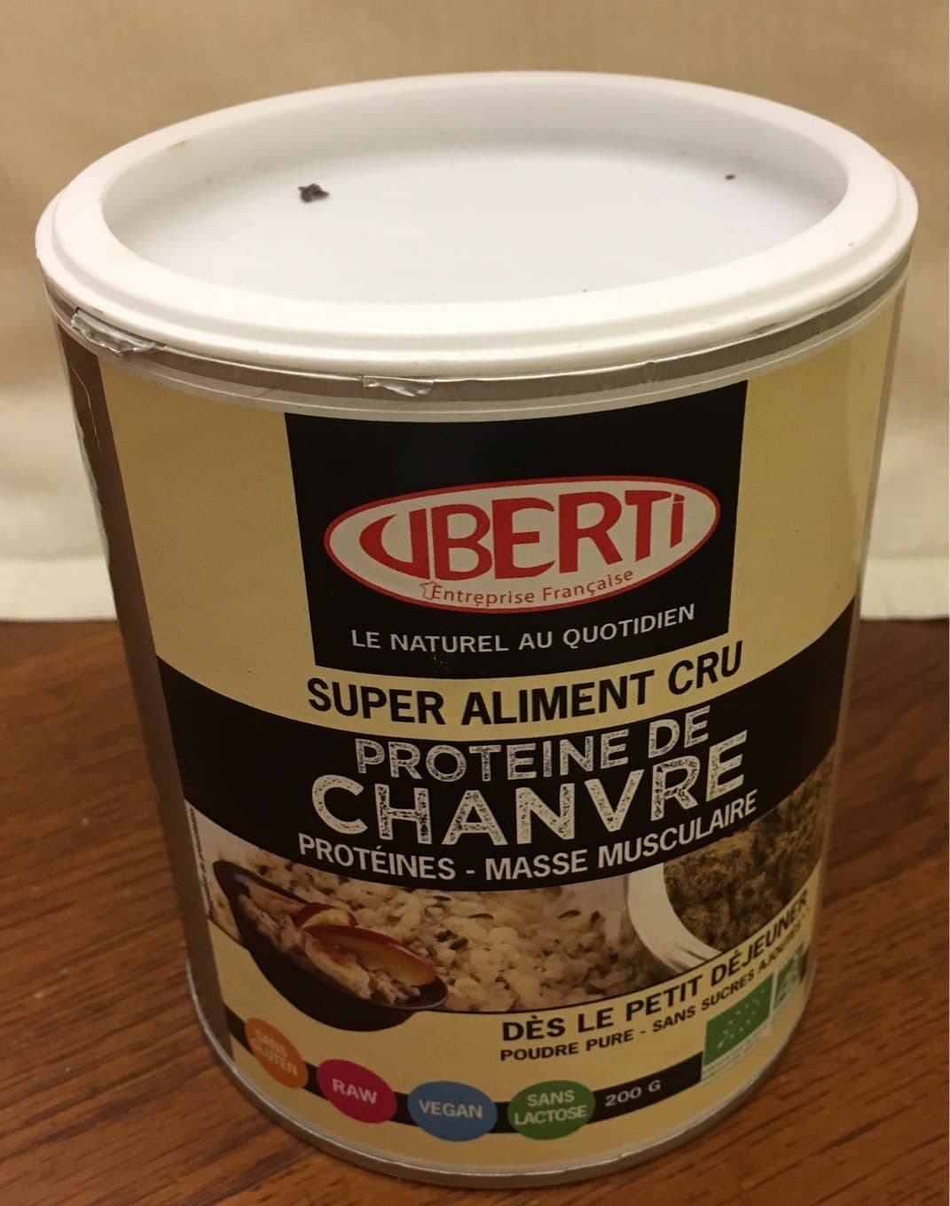 Uberti Protéine De Chanvre Cru En Poudre Bio - 200 G - Uberti packshot