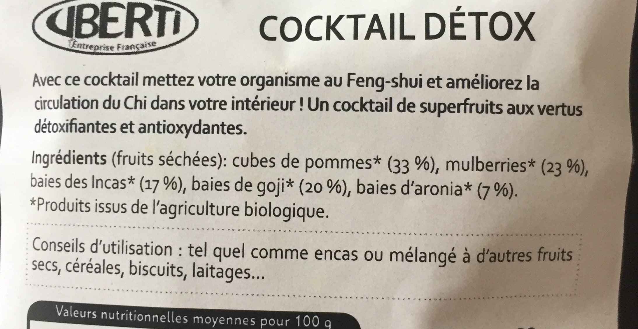 Uberti Cocktail detox packshot