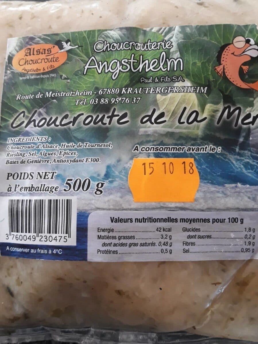 Open Food Facts Choucroute d'Alsace recette de la mer packshot