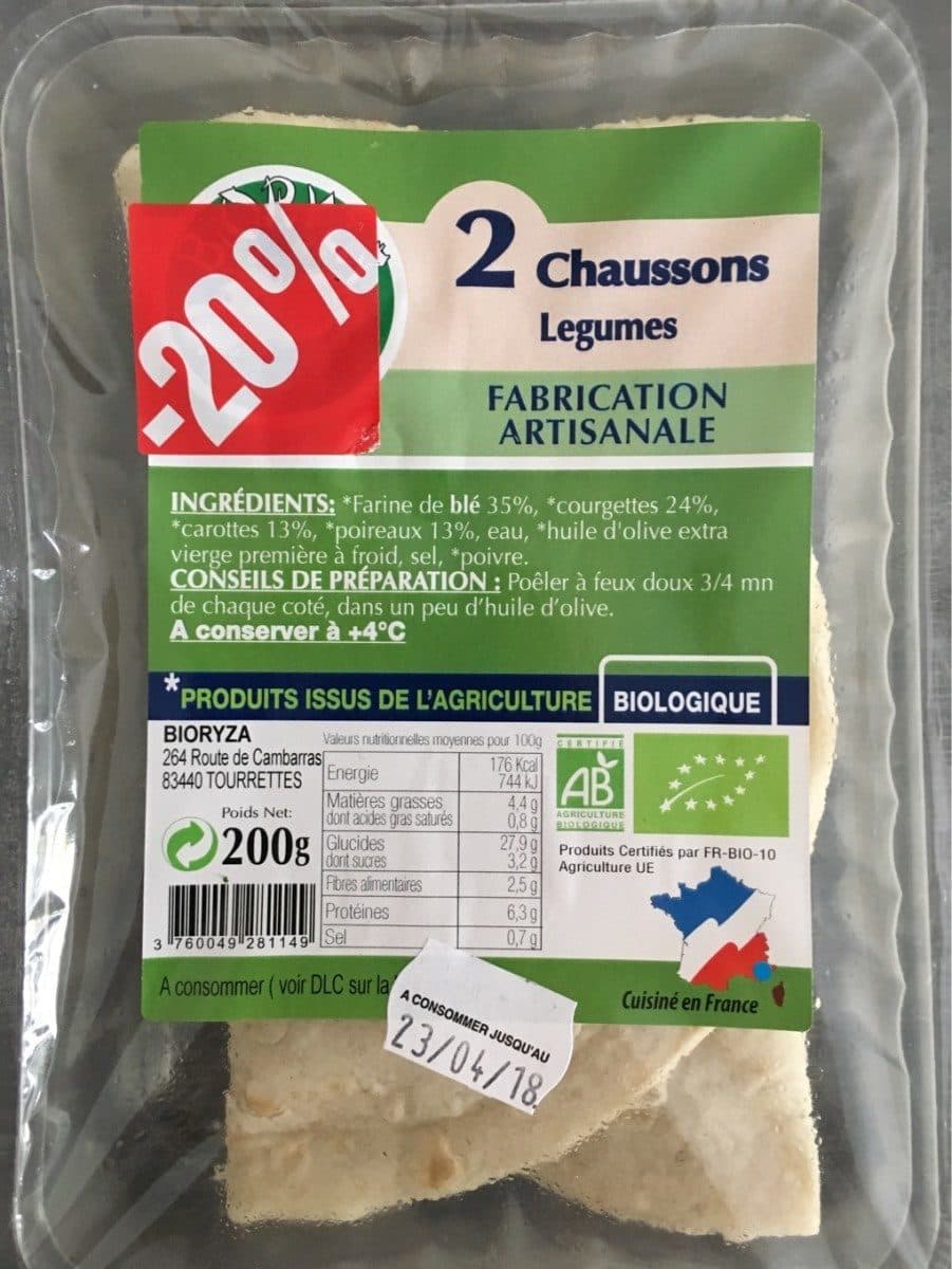 Bioryza Chaussons legumes packshot