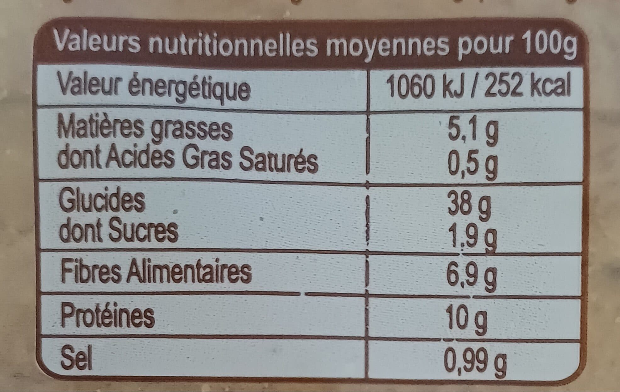 Bien PAIN MIE SANDWICH BIO* COMPLET Sans sucres ajoutés 500G packshot