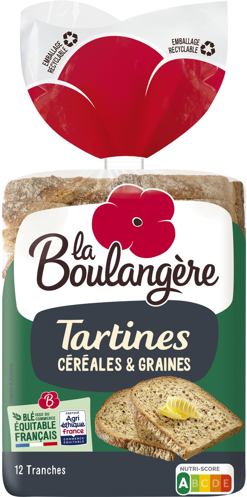 la Boulangère Tartines céréales 450g packshot