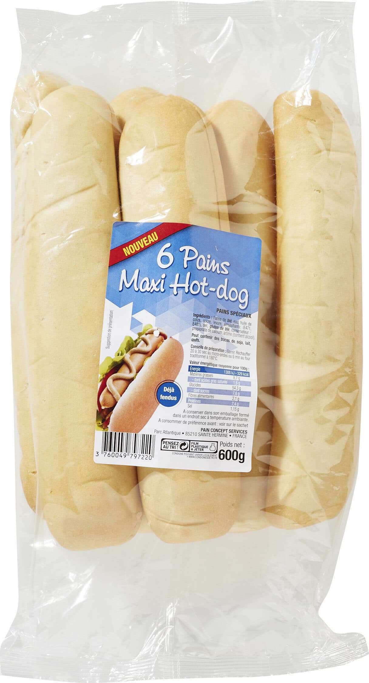Pain Concept Services Six pains maxi hot-dog packshot