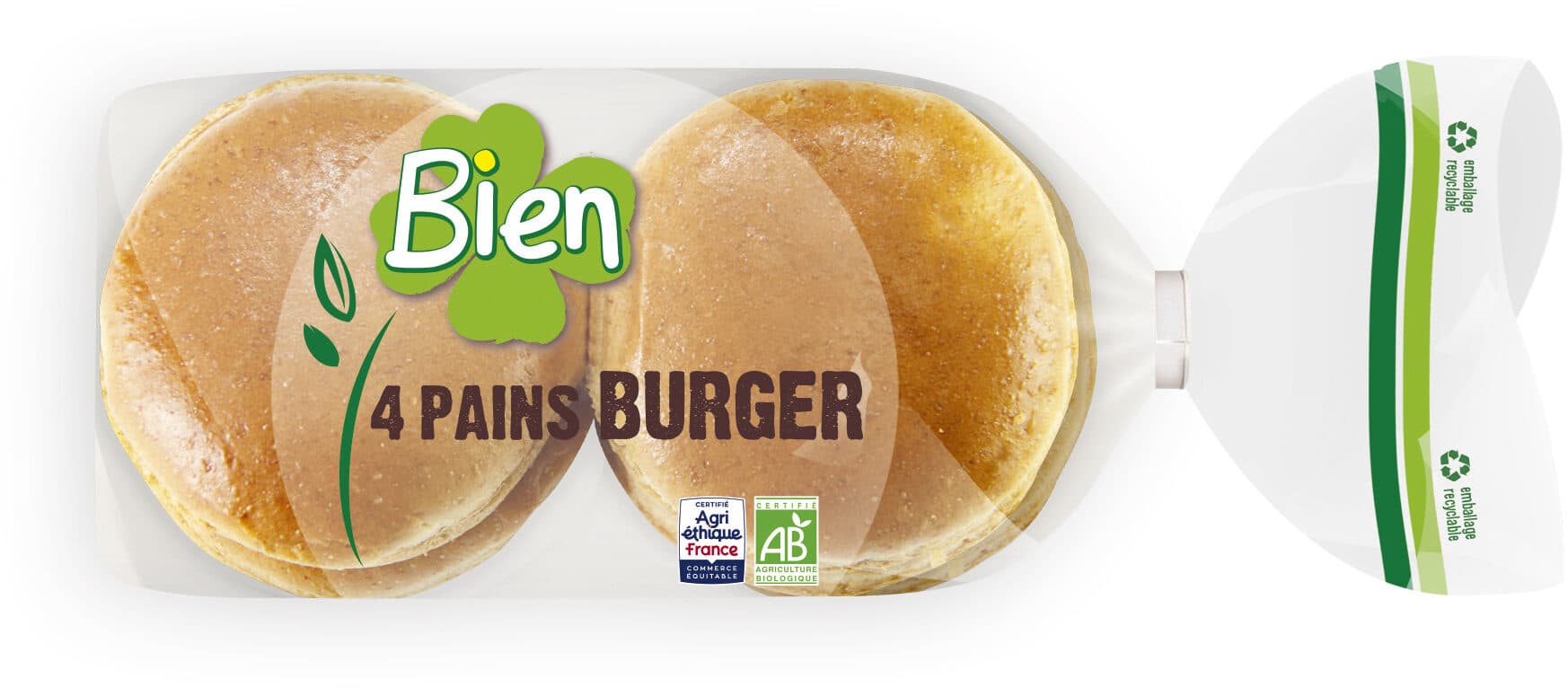 Bien pains burger packshot