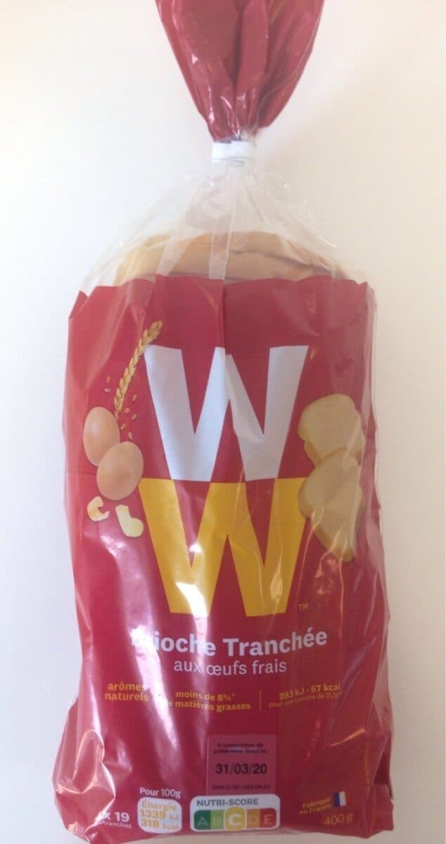 weight watchers Brioche tranchée aux oeufs frais packshot