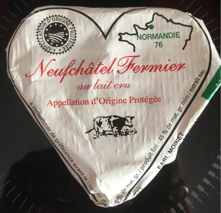 EARL Moinet Neufchatel Fermier AOP Biologique packshot