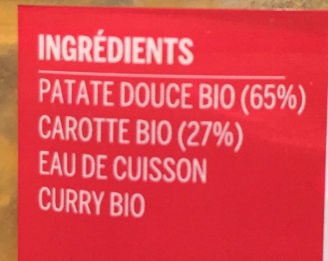 Open Food Facts Patate douce et pointe de curry packshot
