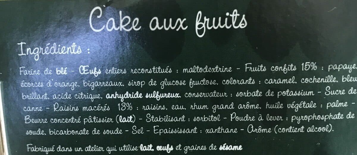 Open Food Facts Fruti cake packshot