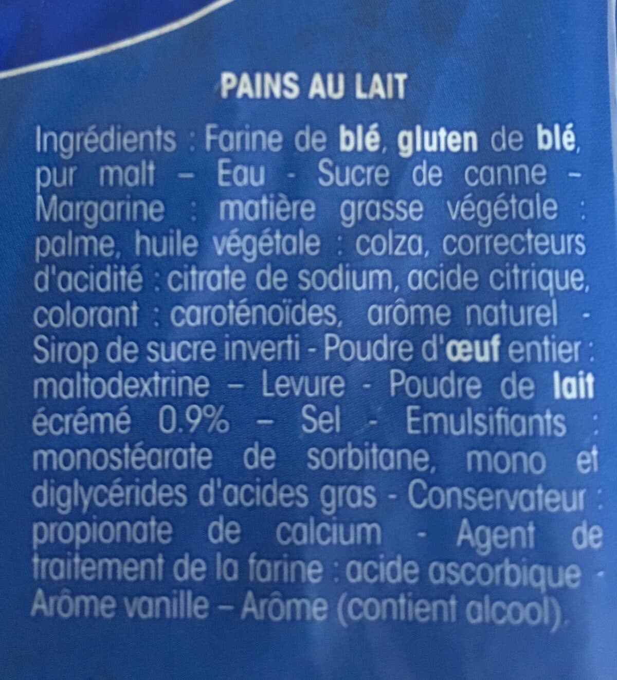 Open Food Facts Pain au lait packshot