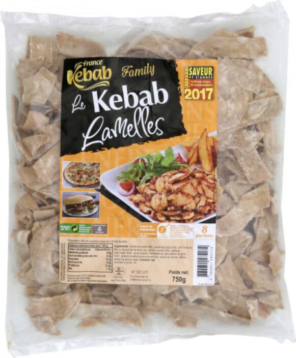 France Kebab Le kebab lamelles packshot